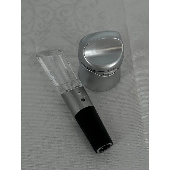 Rabbit Wine & Champagne Sealer & Super Aerator Set Silver Tone - Picture 4 of 5